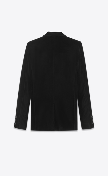 Tube tuxedo jacket in velours Saint Laurent